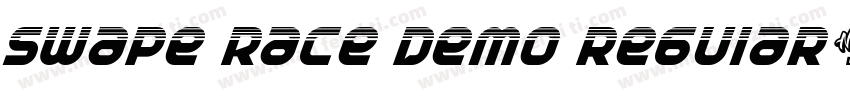 Swape Race Demo regular字体转换